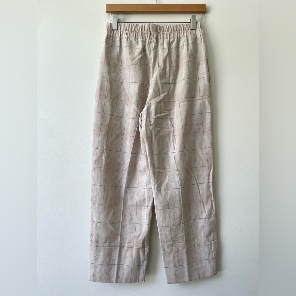 Zara linen cotton blend cropped pants. Size S. - Picture 5 of 5